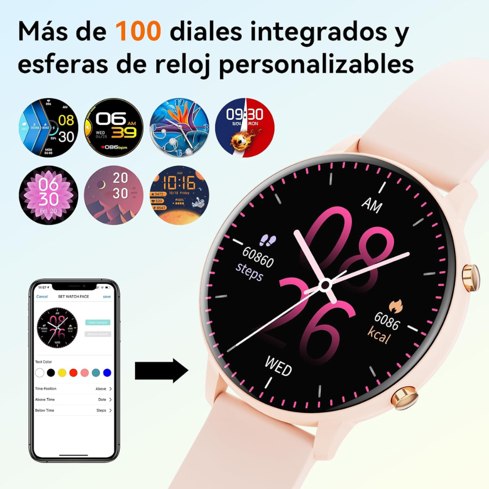 Audífonos Xiaomi Airdots 3 Tws Rosado+Toumi Watch Fit 2 Reloj Inteligente Rosado Openbox