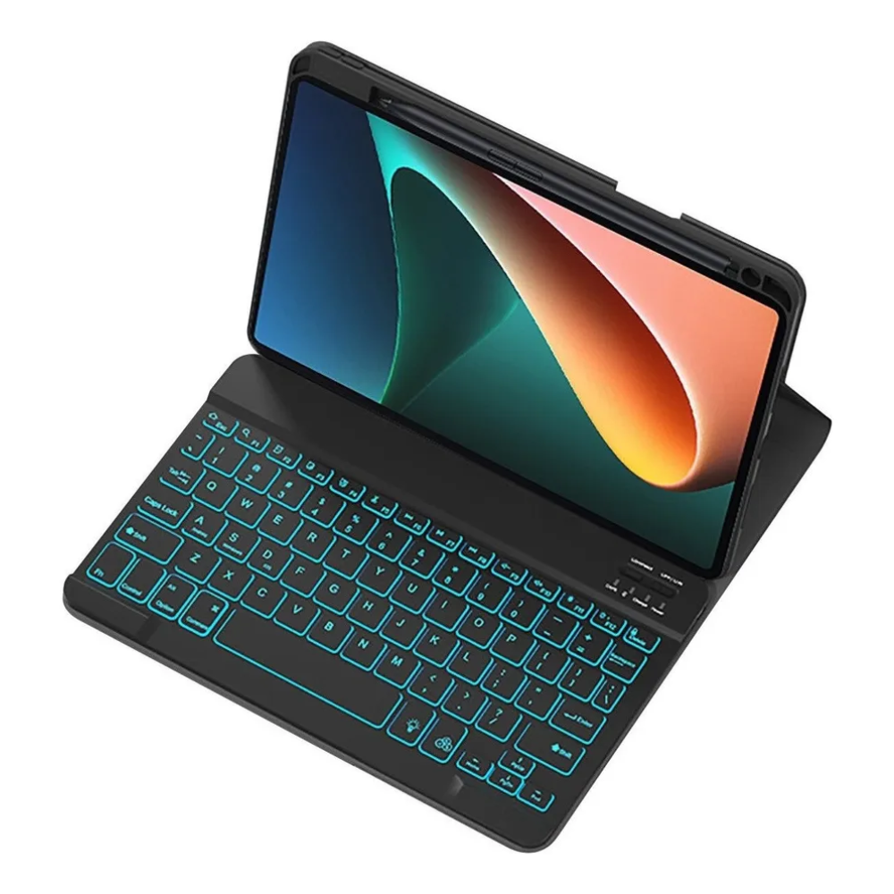 Funda Con 7 Colors Teclado Retroiluminado Para Xiaomi Pad 5/Pad 5 Pro 11 Pulgadas Openbox