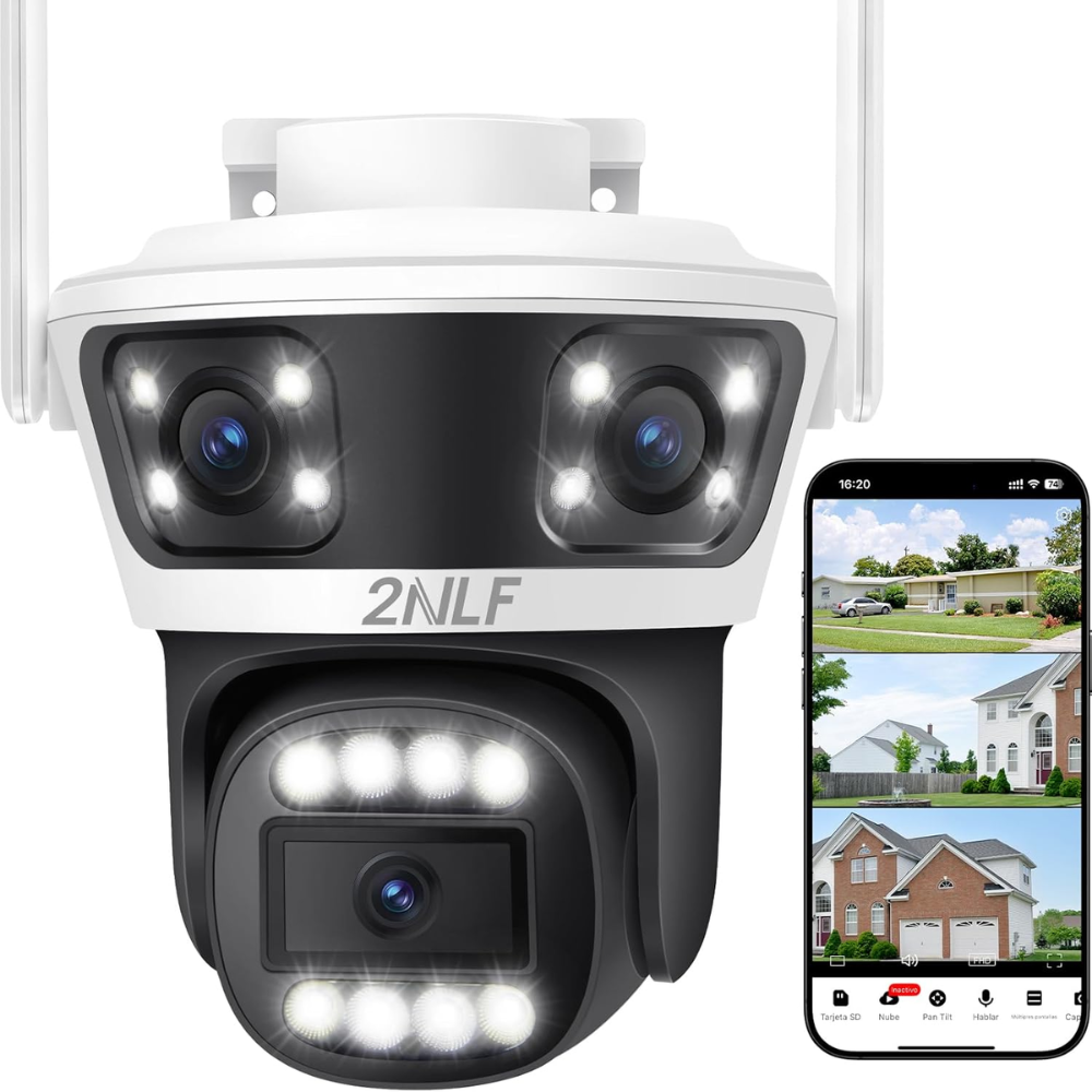 2nlf® Camera Externa Wifi Ip Prova D'Água Infravermelho 5g Hd 1080 Reacondicionado