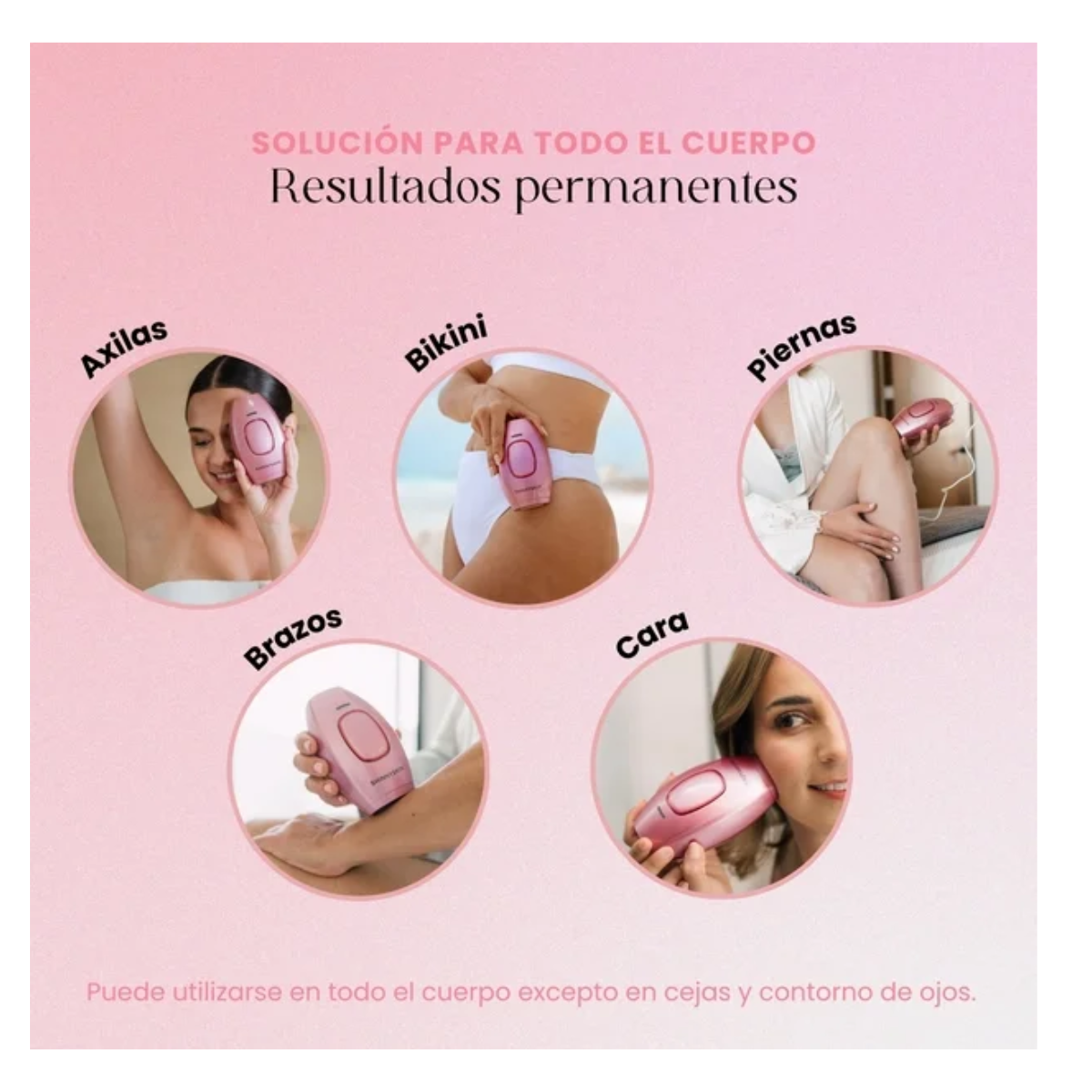 Depiladora Láser Profesional Permanente LED IPL 900,000 Disparos Rosa OpenBox