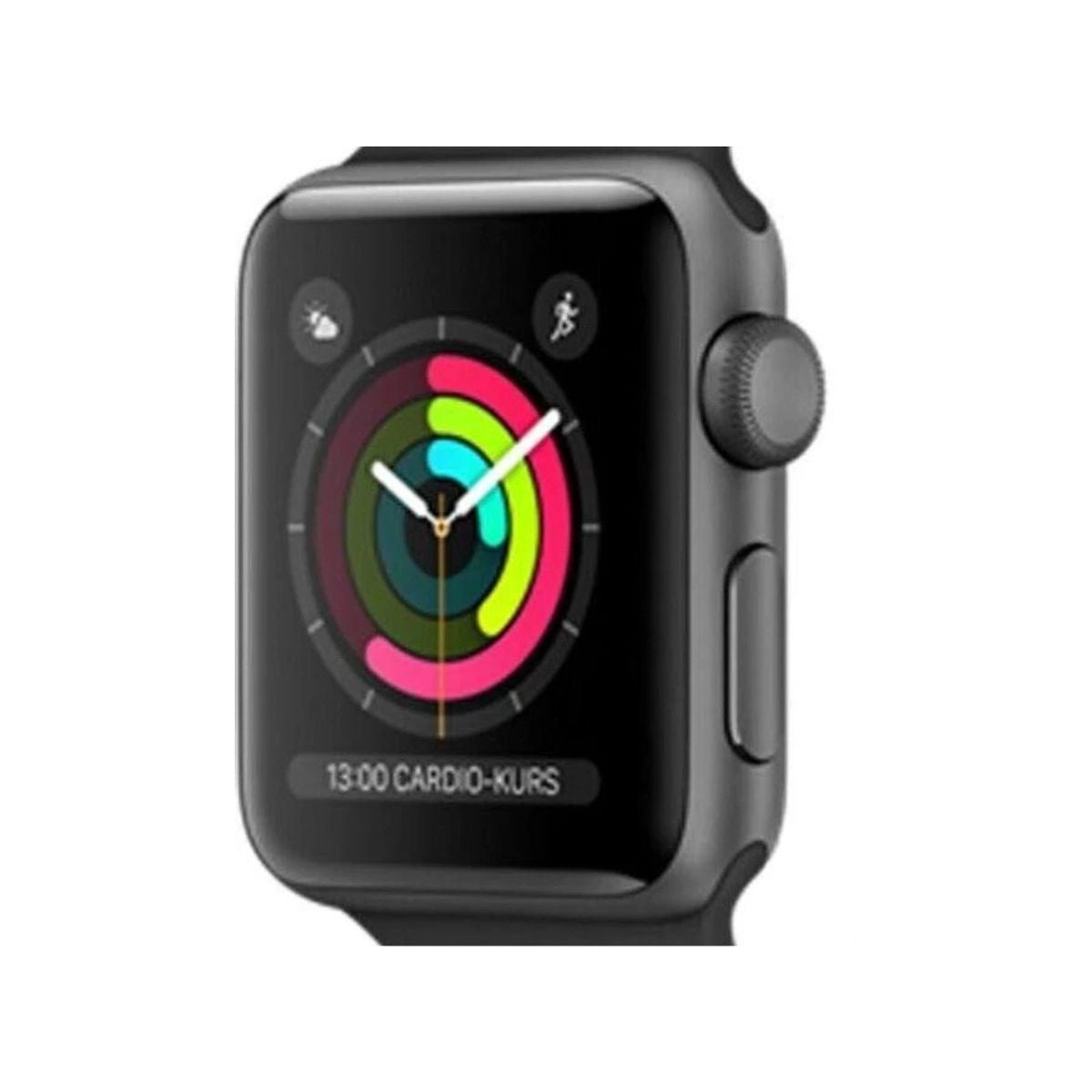Apple Watch Series 3 38mm Aluminio Gris Espacial con Correa Negra GPS Reacondicionado