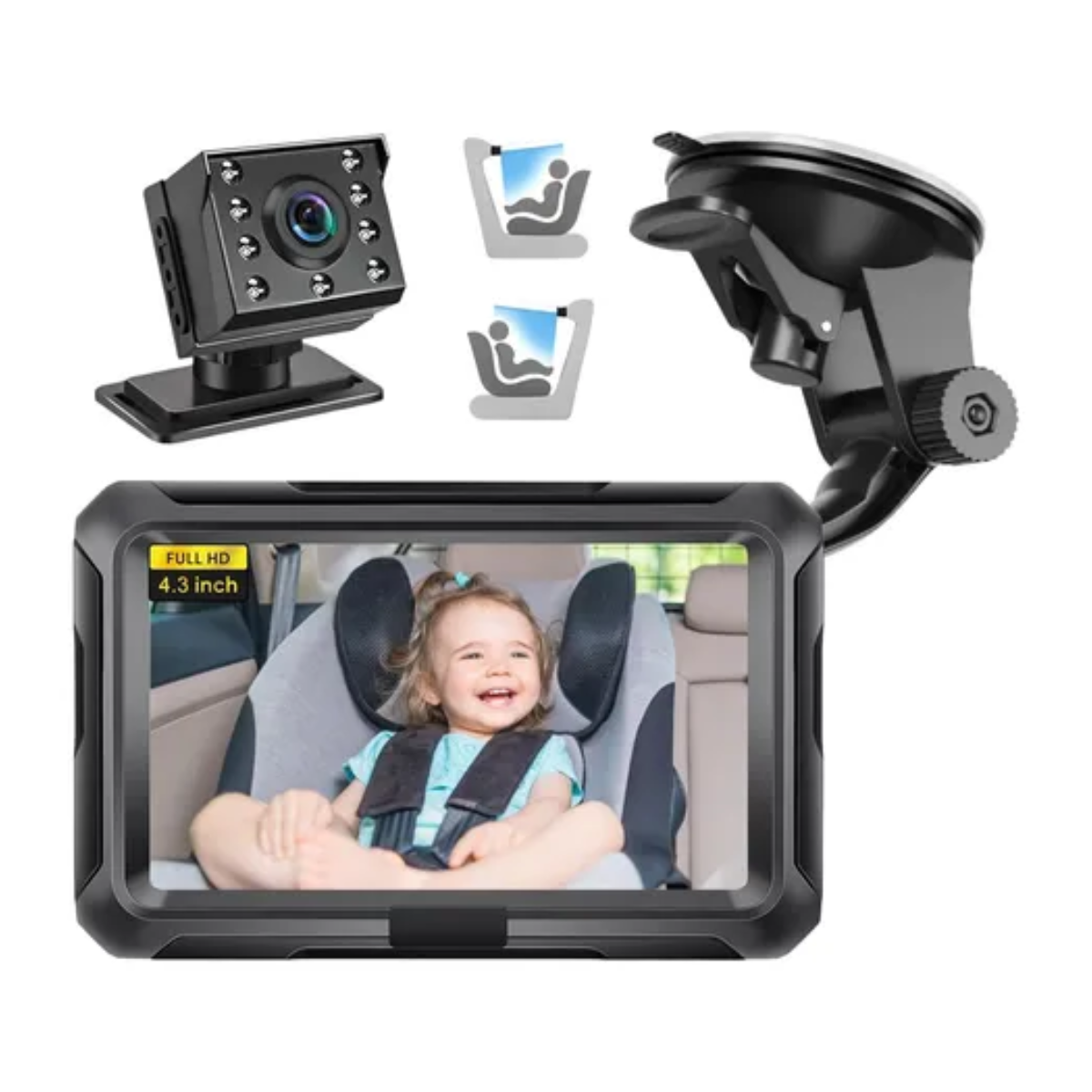 Monitor de Coche para Bebé con Cámara de Vista Trasera Reacondicionado