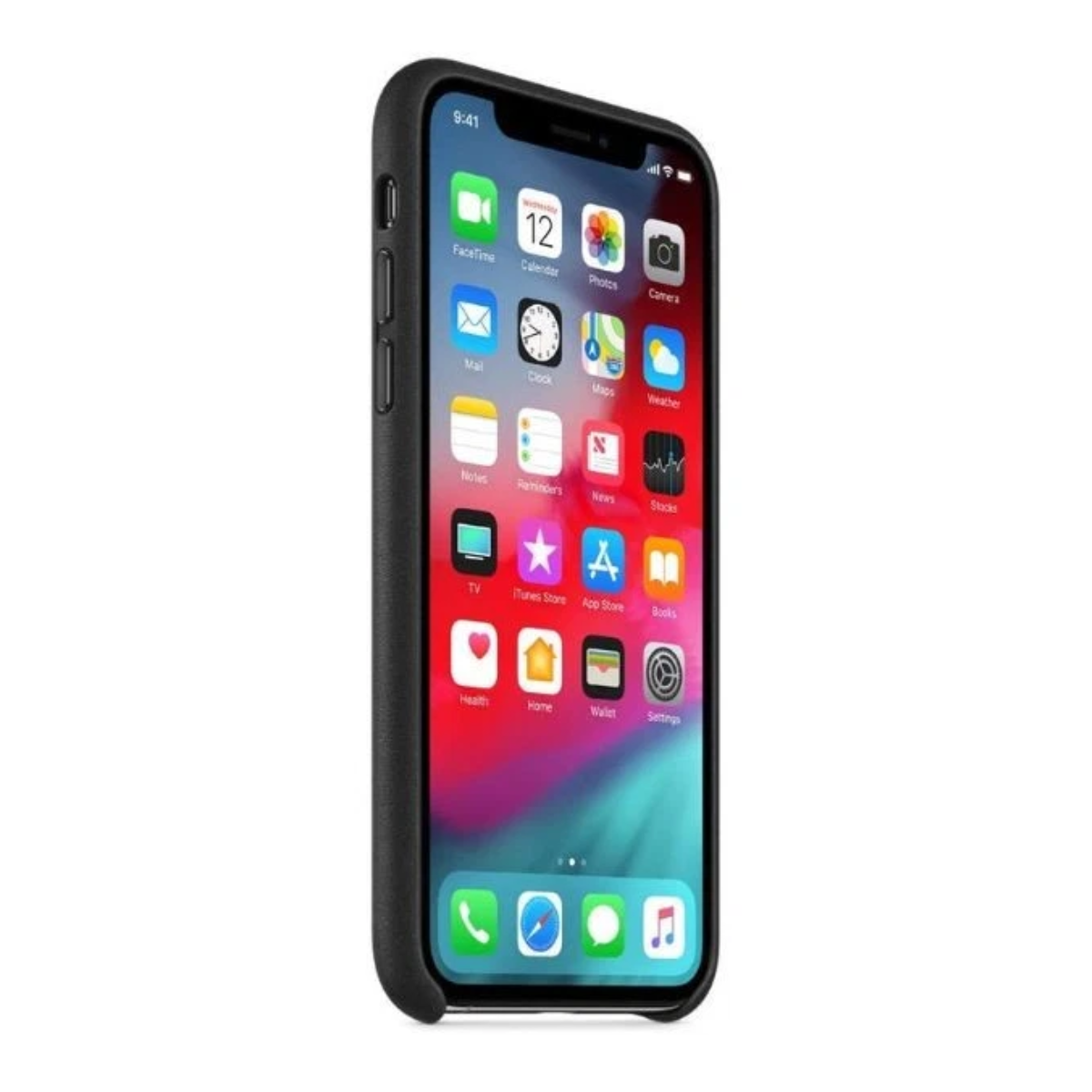 Carcasa Apple de Cuero para iPhone XS Negro MRWW2ZM/A Openbox