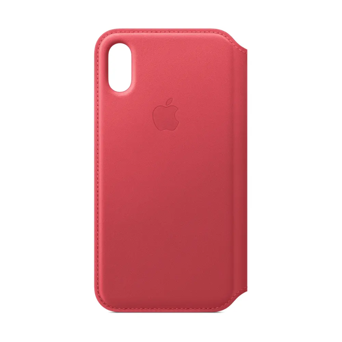 Estuche Protector Apple de Cuero con Tapa para iPhone XS Rosado MRX12ZM/A Openbox
