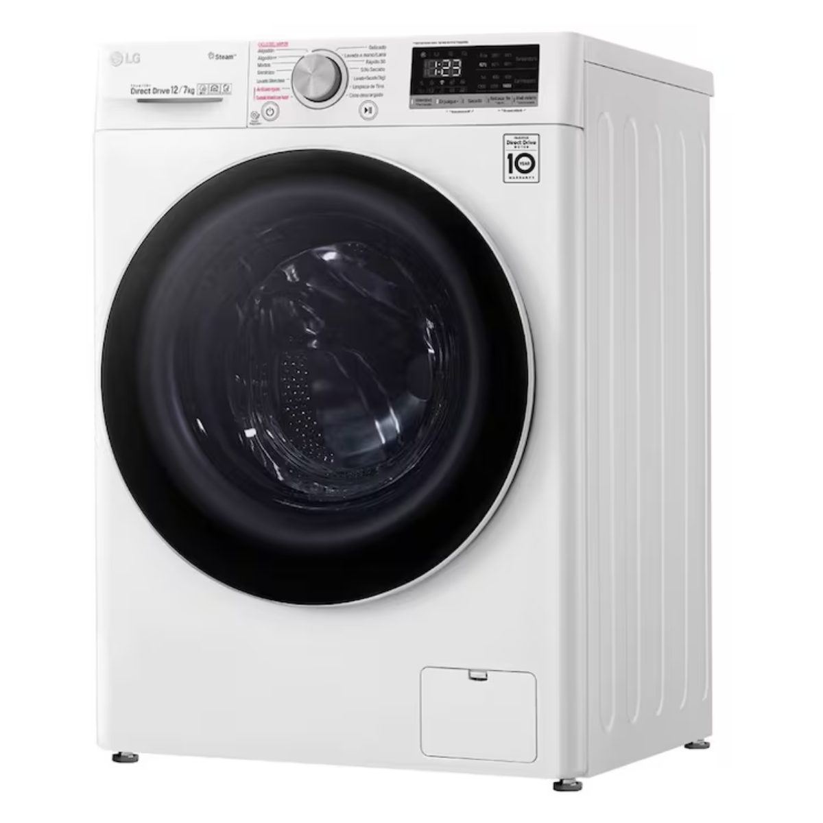 LG Lavadora Secadora Carga Frontal 12KG/7KG Blanco WD12WVC5S6.ABWPECL Reacondicionado