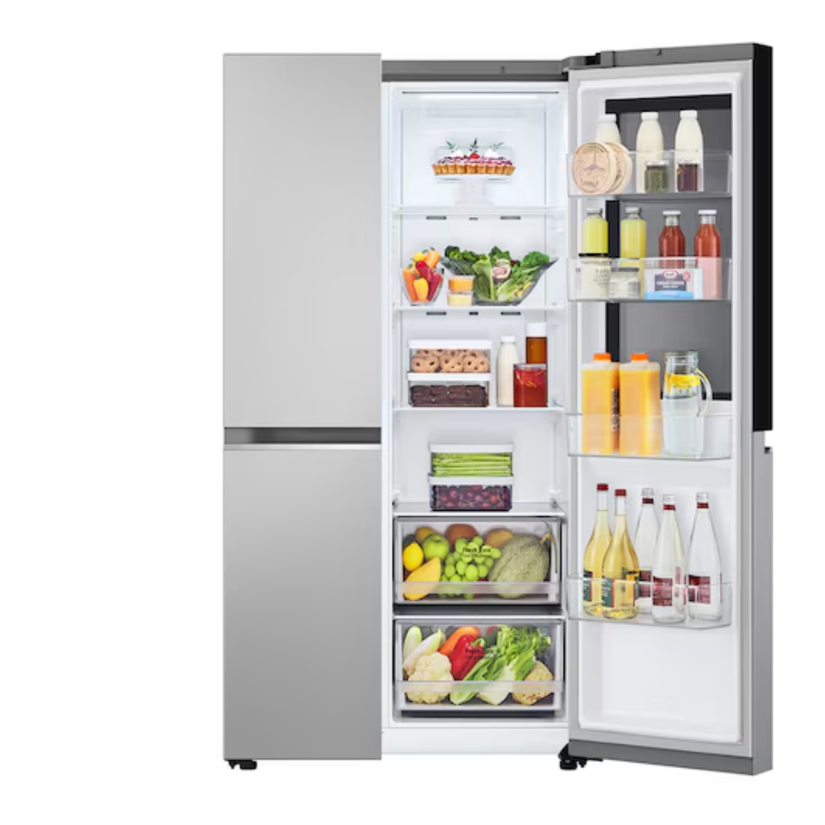 LG Refrigerador Side by Side 647 L No Frost GS66BVP.APYPECL Plata Reacondicionado