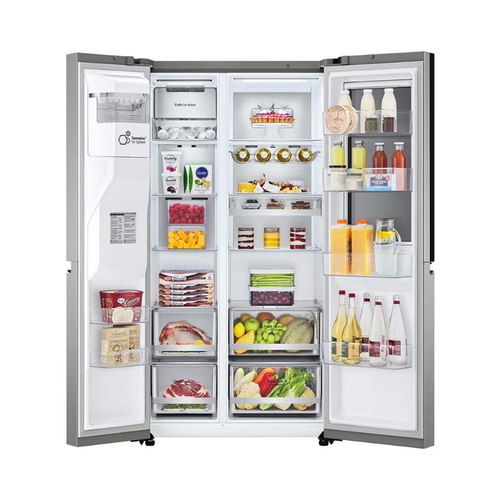 Reuse Chile Refrigerador LG Side by Side 598 L con InstaView Craft Ice Plateado Openbox