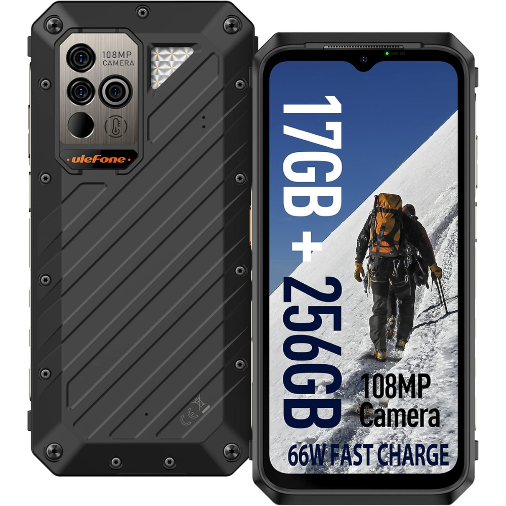 Ulefone Power Armor 19 17GB + 256GB Negro Reacondicionado