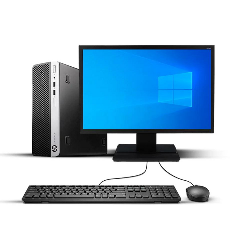 Reuse ChileCombo PC Desktop HP i5 8GB RAM 240GB SSD + Monitor + Teclado y Mouse Reacondicionado