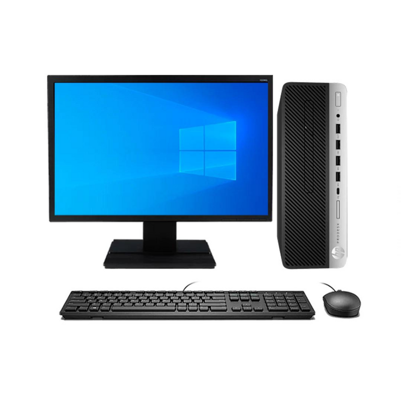 Reuse ChileCombo PC Desktop HP i5 8GB 1TB HDD +128GB SSD + Monitor + Teclado y Mouse Reacondicionado
