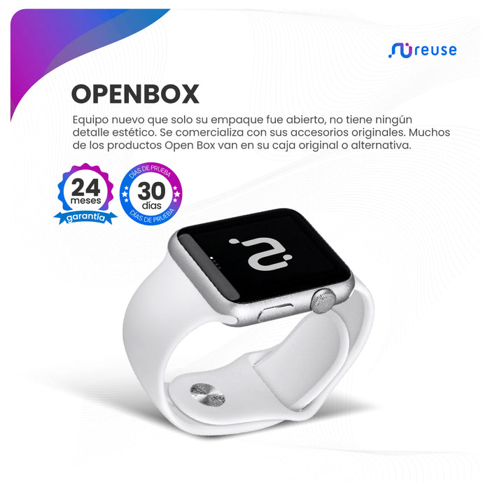 Reuse Chile Apple Watch Series 8 (41mm, GPS) - Caja de Aluminio Blanco Openbox
