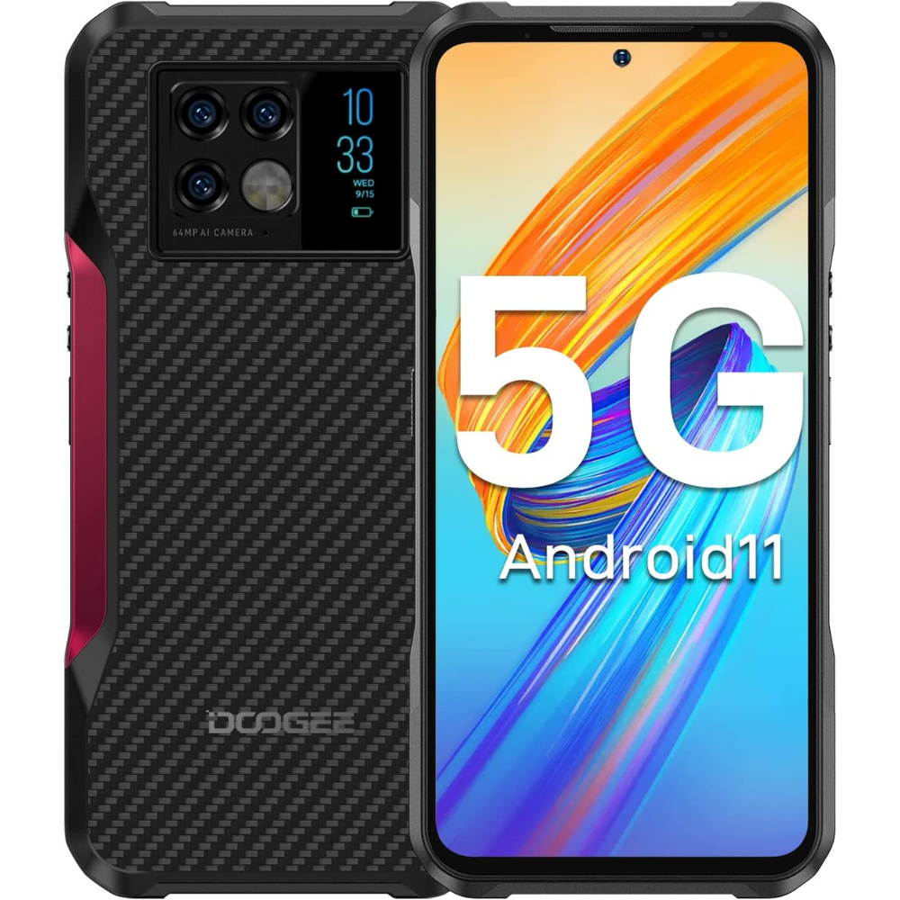 Celular Doogee V20 Telefono Movil 6.43” 8GB + 256GB 64MP Negro