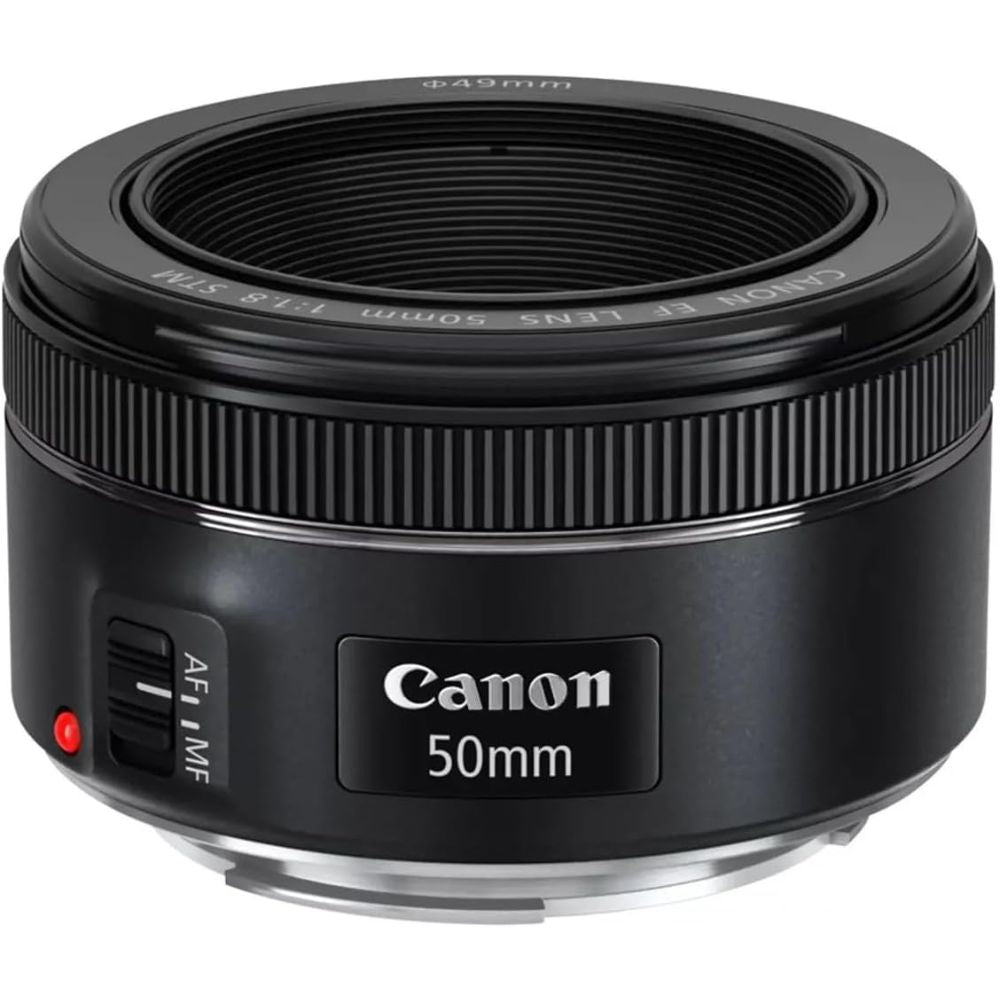 Canon EF 50mm F/1.8 STM Lens Negro Reacondicionado