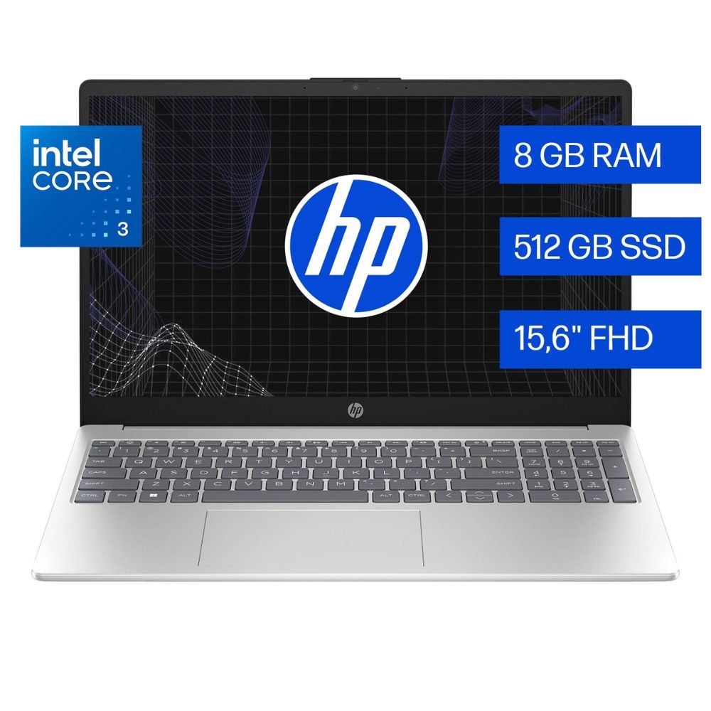 HP 15-fd0252la 15.6" Core i5-1334U 4.6GHz 8GB RAM 512GB SSD (2023) Plata Open Box