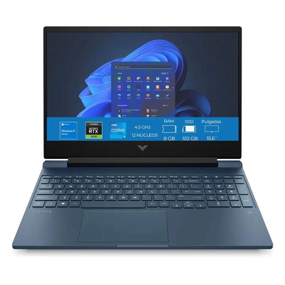 HP Victus 15-fa1002la 15.6" Core i7-13700H 5.0GHz 16GB RAM 512GB SSD RTX 4050 (2023) Azul Open Box
