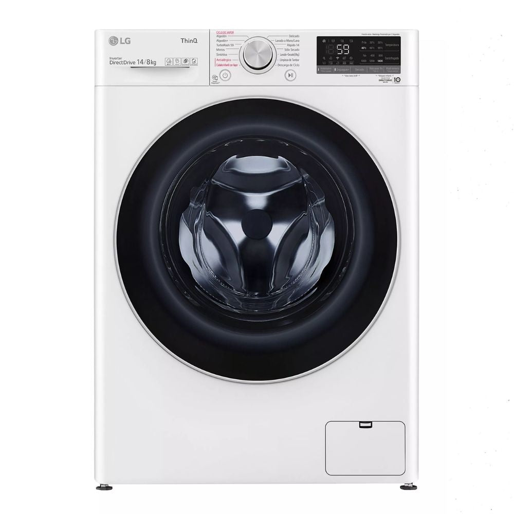 LG Lavadora Secadora 14 kg / 8 kg AI DD WD14WVC4S6 Reacondicionado