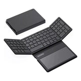 Mini Teclado Inalámbrico Bluetooth Plegable con Panel Táctil Reacondicionado