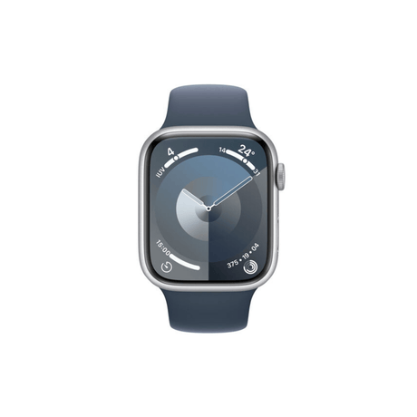 Apple Watch Series 9 (GPS, 45mm) Caja Aluminio Plata y Correa Azul Sport M - L Openbox - Reuse Chile