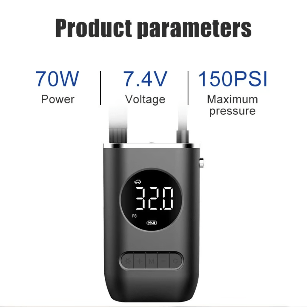 Bomba de aire Toumi portátil neumáticos air pump 1s Openbox - Reuse Chile