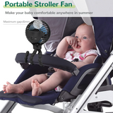 Mini Ventilador de Coche con Clip Para Bebé Pequeño Recargable Openbox