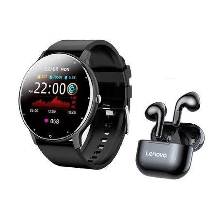 Kit Audífonos Lenovo LP40 Pro TW + Smartwatch Toumi Fit 2 Openbox - Reuse Chile
