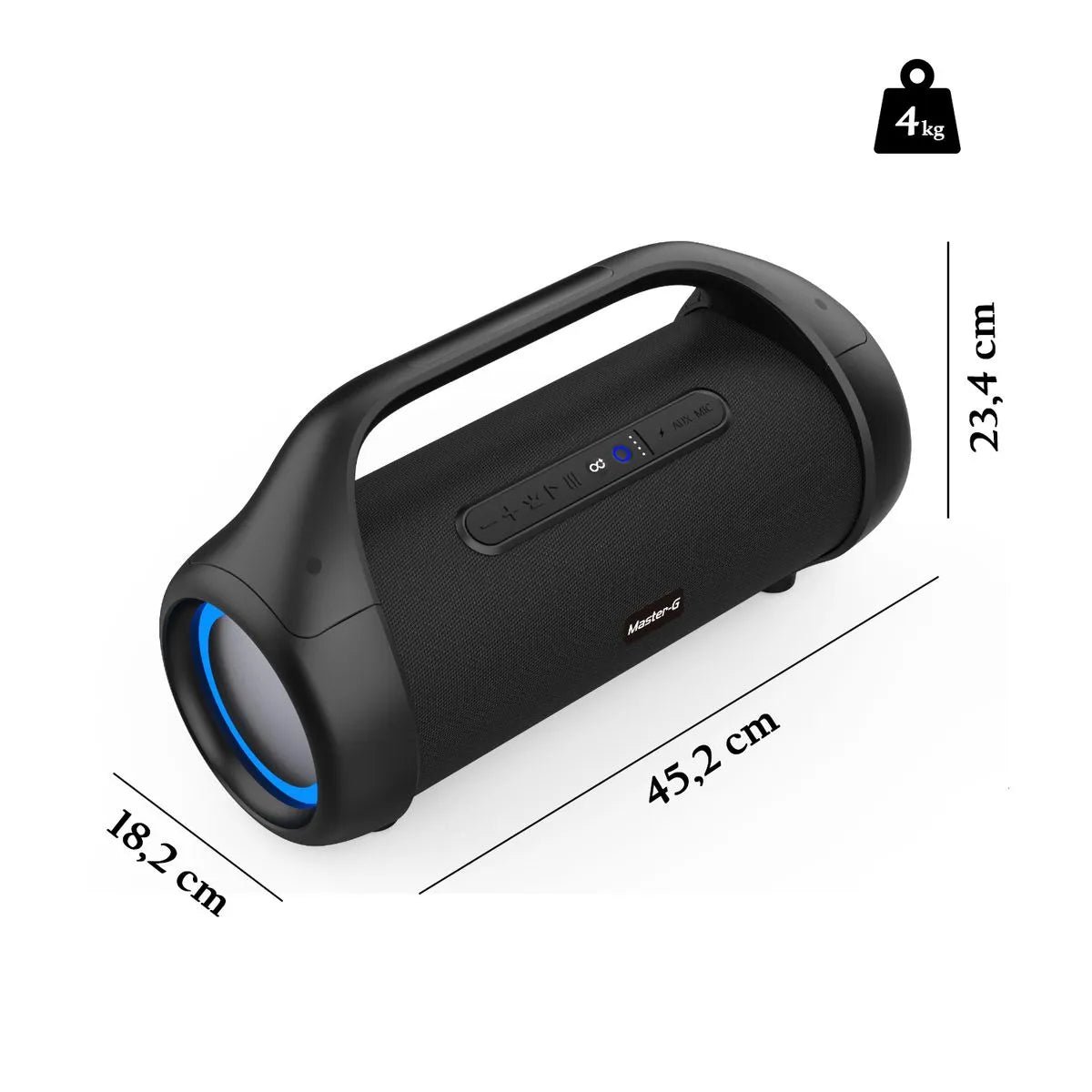 Parlante Master - G Centauro Portatil Bluetooth Waterproof Openbox - Reuse Chile