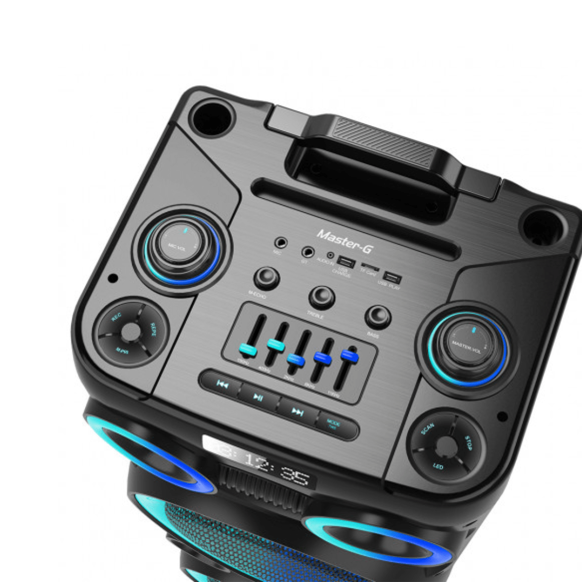 Parlante Master - G Karaoke Bluetooth 12” x2 MGKRAKEN Openbox - Reuse Chile