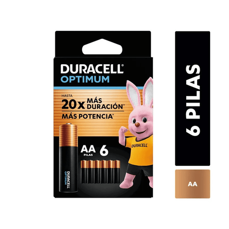Pilas Duracell Optimum AA X6 Openbox - Reuse Chile