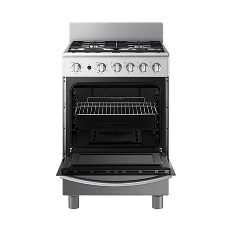 Samsung Cocina a Gas con 4 Quemadores con Quemador Rápido Plata Openbox - Reuse Chile