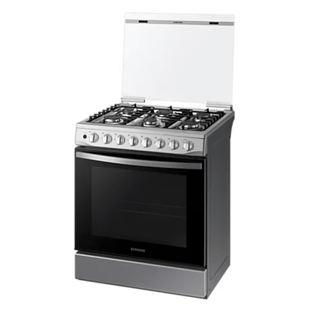 Samsung Cocina a Gas con 6 quemadores rápidos y semi rápidos Espejado Negro Openbox - Reuse Chile