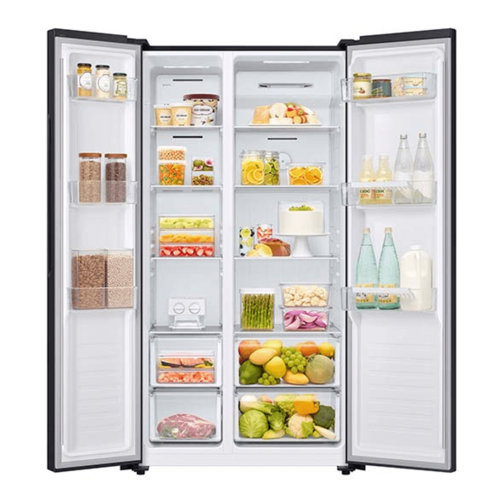 Samsung Refrigerador Side by Side No Frost 490 Litros con Twist Ice Maker Black Openbox - Reuse Chile
